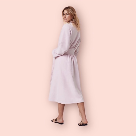NEW Eileen West spa soft terry plush robe lavender monogram size Large/ XLarge - Picture 1 of 12